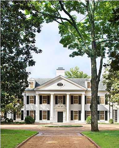 Boxwood restored entry portico Gil Schafer Boxwood