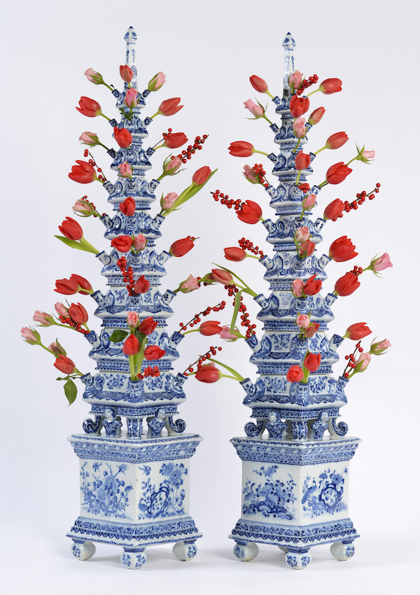 Aronson Delftware Tulipieres at the Winter Antiques Show