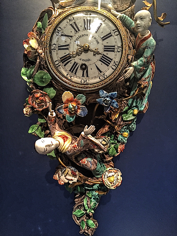 enameled clock at the Luxury of Time exhibit