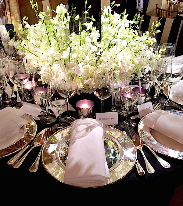 Antony Todd 2016 Orchid Dinner table