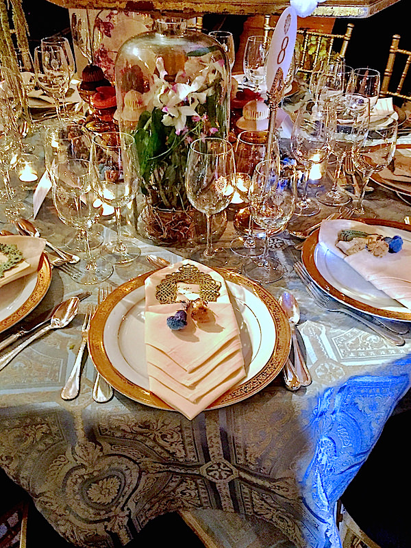 Hilary Pereira 2016 Orchid Dinner table