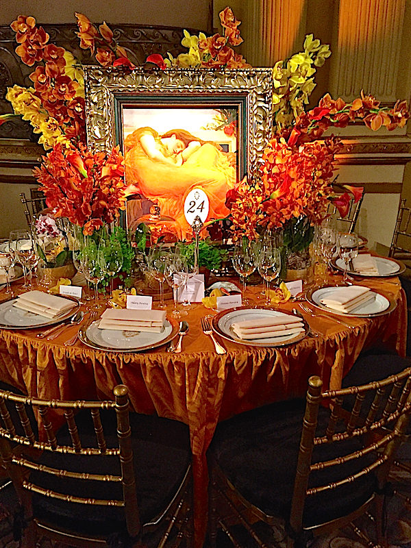 Roric Tobin for B&T Global 2016 Orchid Dinner table