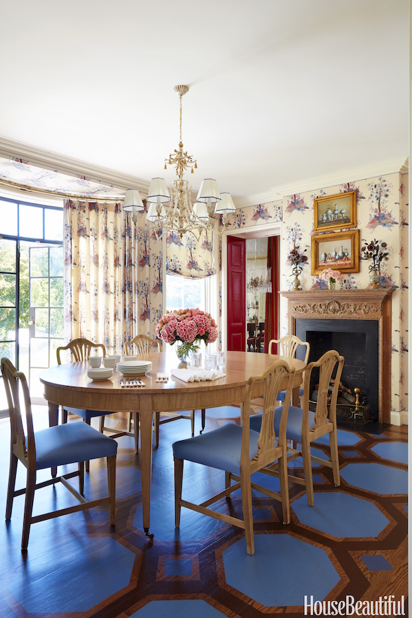 Christopher Maya designed Classic Georgian dining room in House Beautiful