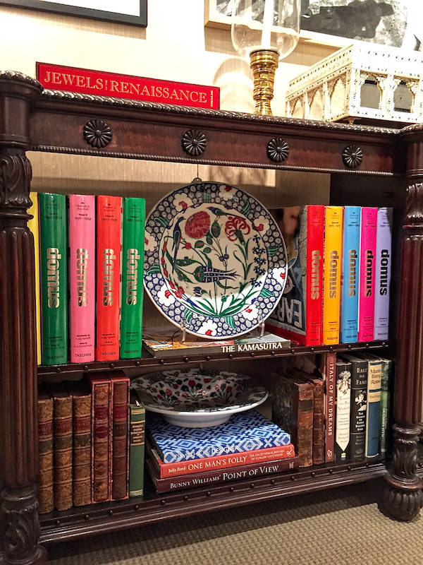 Bookcase in Bunny Williams Sotheby's Showhouse 2016 room