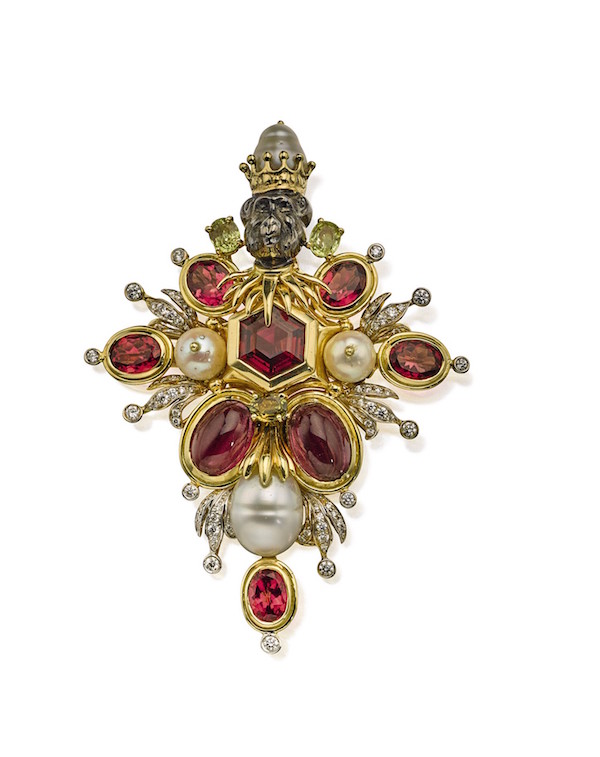 Tony Duquette jewelry brooch