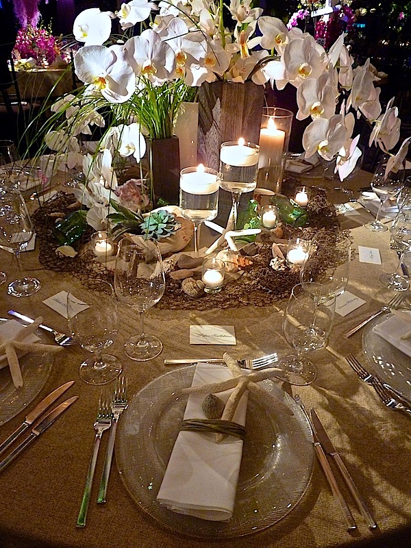 David Handy orchid dinner table