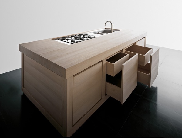 Effeti bespoke wood kitchen  at the 2014 Architectural Digest Home Design Show