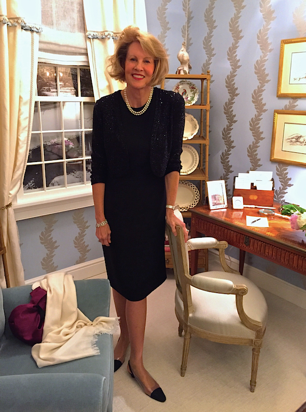 Jane Ellsworth in her vignette for the Rooms with a View 2014 designer showhouse