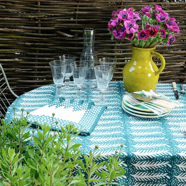 Irving and Morrison Fern Cotton Tablecloth & Napkins