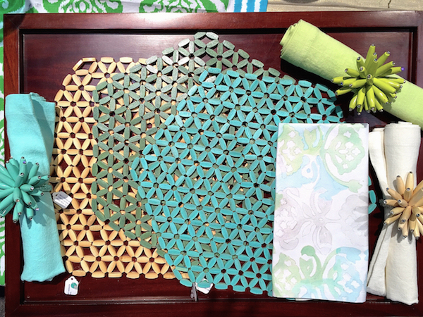 Kim Seybert Hexagonal Bamboo mats
