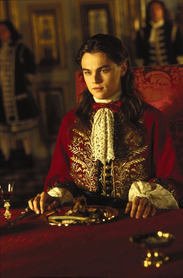 Leonardo DiCaprio in Man in the Iron Mask shot at Vaux le Vicomte