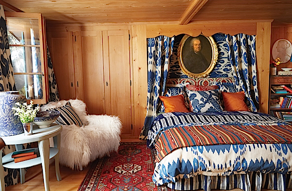 Michelle Nussbaumer Gstaad bedroom in Veranda