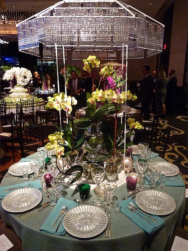 Baccarat NYBG Orchid Dinner table