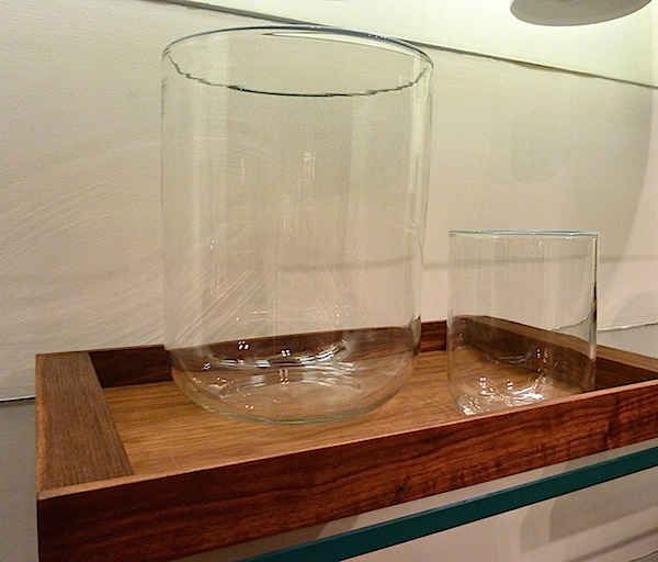 Andrew Hughes handblown glass at Calvin Klein home