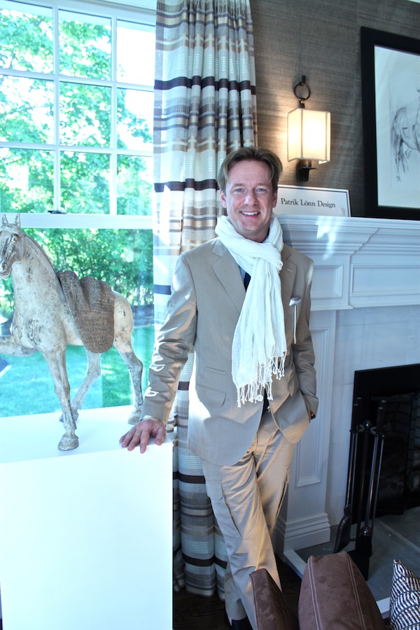 Designer Patrick Lonn in his study at the Hampton Designer Showhouse