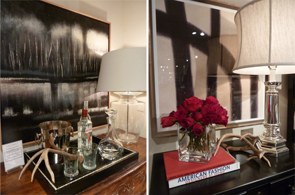 Vignettes at the High Point Drexel Heritage showroom