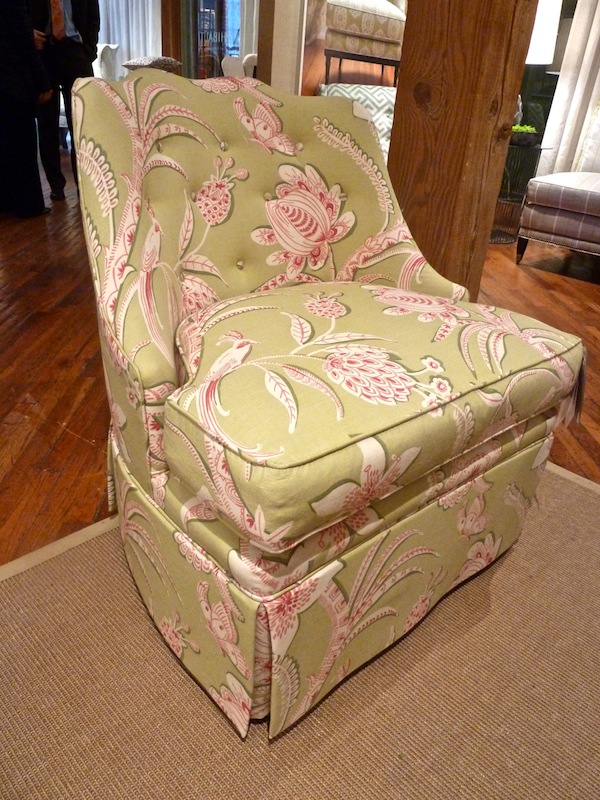 Thibaut Brentwood slipper chair with skirt