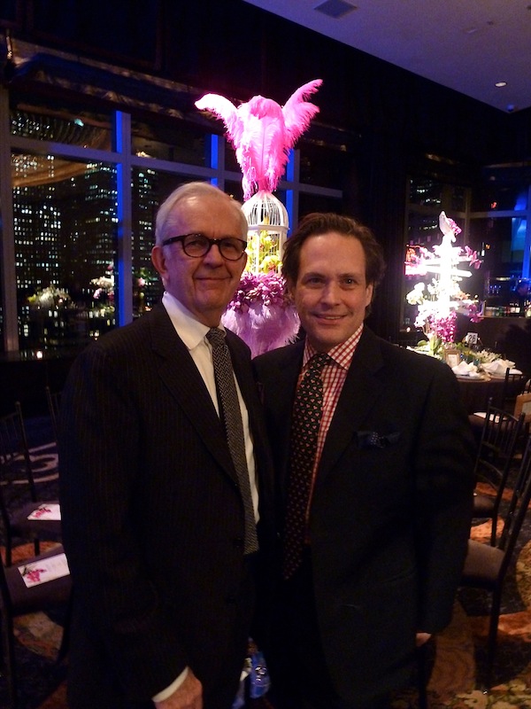 Thomas Burak and Michael Devine at the NYBG Orchid Dinner