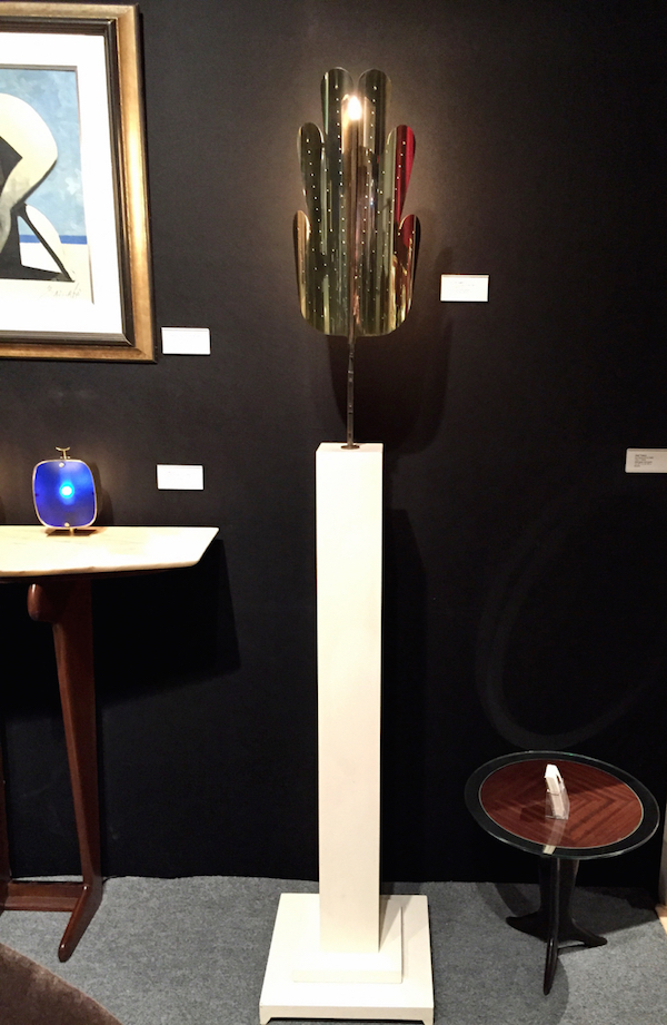 Tommi Parzinger floor lamps at the Winter Antiques Show 2015