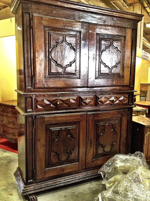 armoire at Parma antiques fair