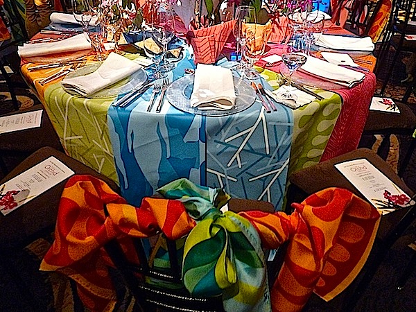 arquitectonica table at the orchid dinner