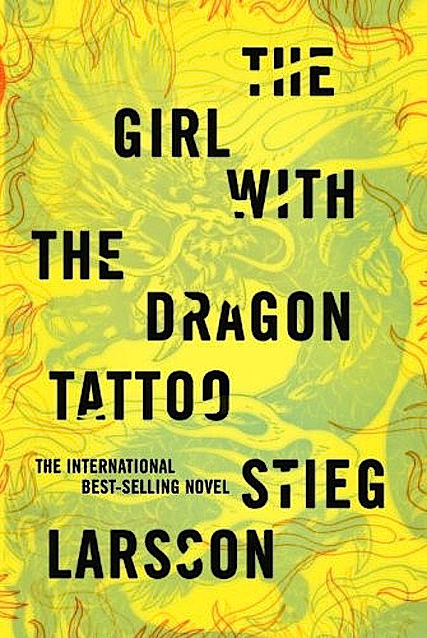 The Girl with the dragon tattoo book jacket by Peter Mendelsun