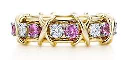 pinnk sapphires & diamonds