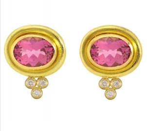 temple st. clair pink tourmaline earrings