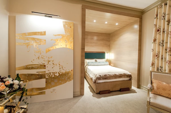 “On Holiday with Friends” Guest Room by Dineen Architecture + Design Holiday House 2014