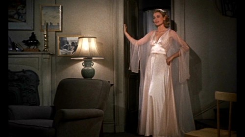 Grace Kelly in negligee in Rear Window