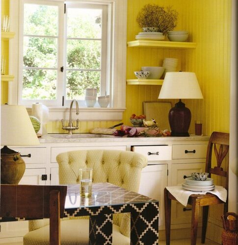 A country kitchen designed by Jeffrey Bilhuber from his book The Way Home
