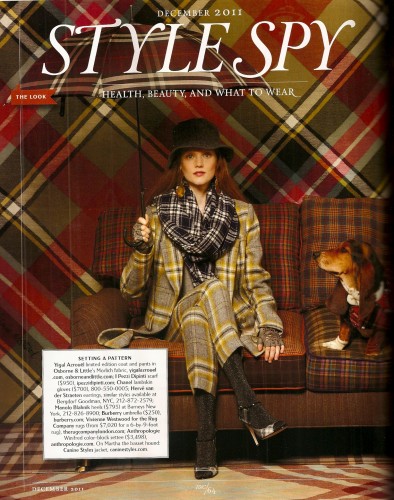Town & Country December 2011 Mad for Plaid