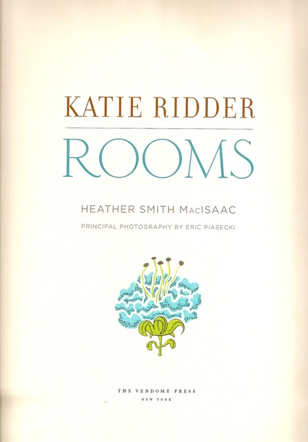 Katie Ridder Rooms Title Page