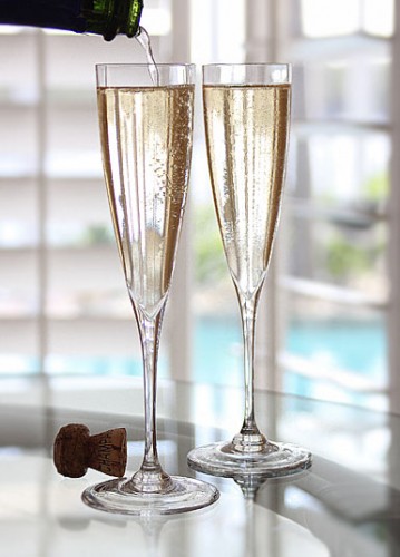 Baccarat Dom Perignon Flute Pair