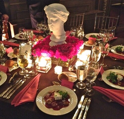 Tablesetting at the Metropolitan Club NYC