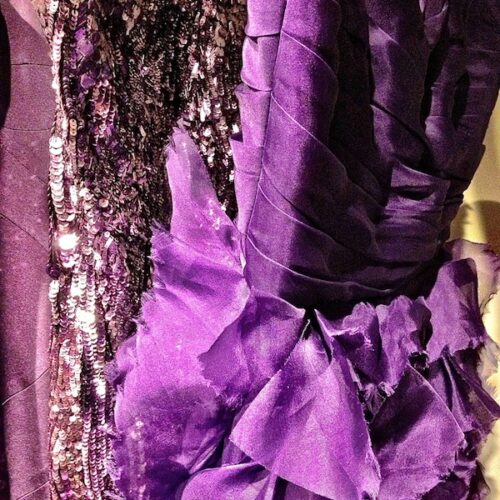 Monique Lhuillier purple gowns