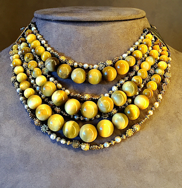 Belperron vintage Pagoda Bib Necklace