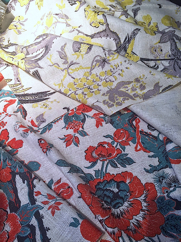 SILKBIRD JACQUARD Jacquard fabric with floral pattern By Dedar