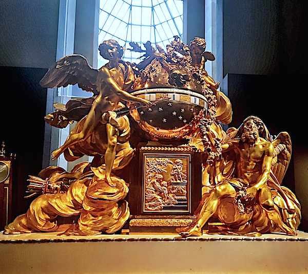 Large French 18th century mantel clock