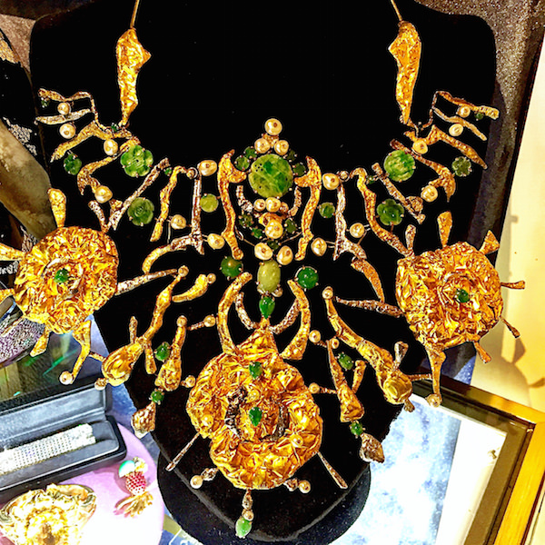 Lisa Sotilis Kalliope Muse necklace at Historical Design at the Winter Antiques Show