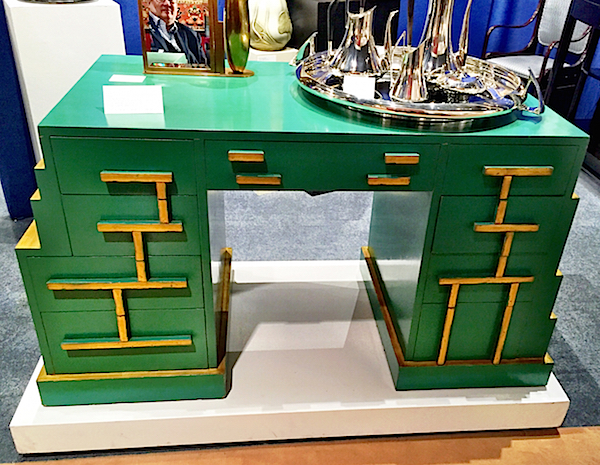 Paul Frankl desk at Winter Antiques Show from James Infante