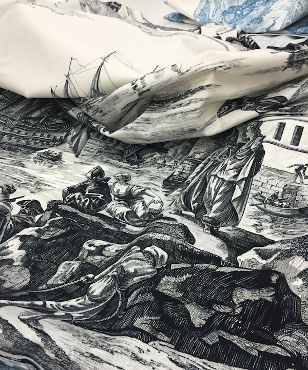 Schumacher Marine Toile in black