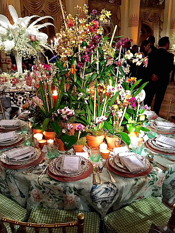 Danielle Rollins Botanical Garden Orchid Dinner table