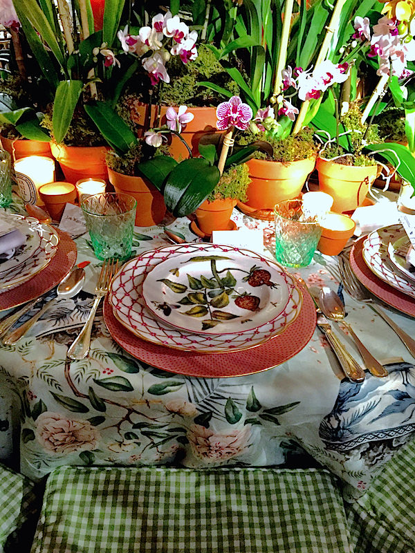 Danielle Rollins Botanical Garden Orchid Dinner table