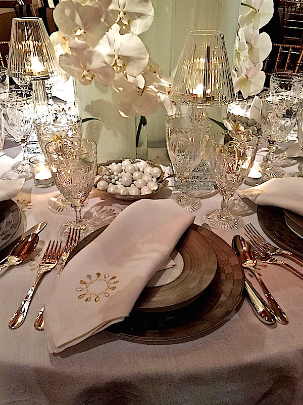 David Phoenix 2016 Orchid Dinner table