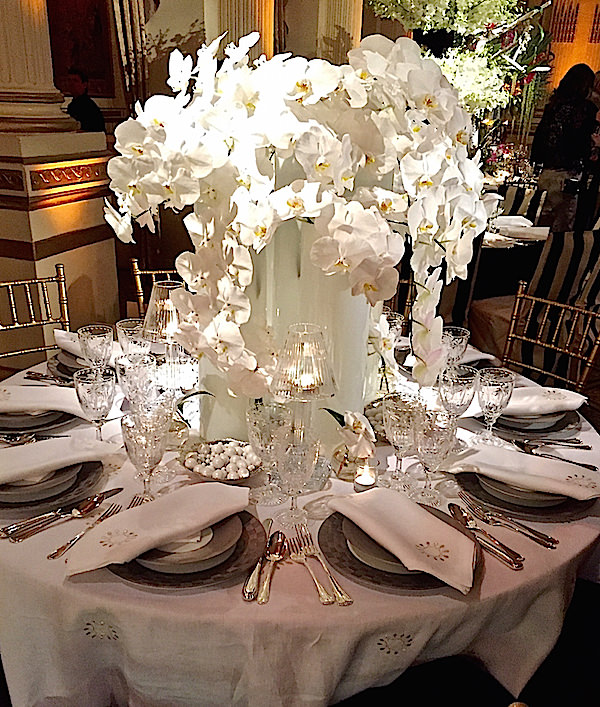 David Phoenix 2016 Orchid Dinner table