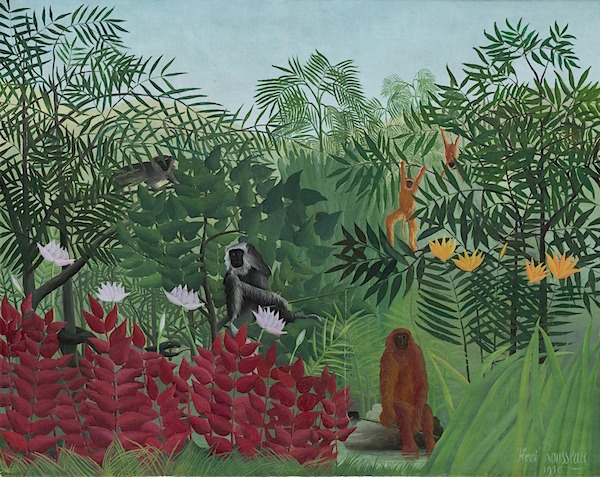 Year of the Monkey - Henri Rousseau Tropical Forest with Monkey