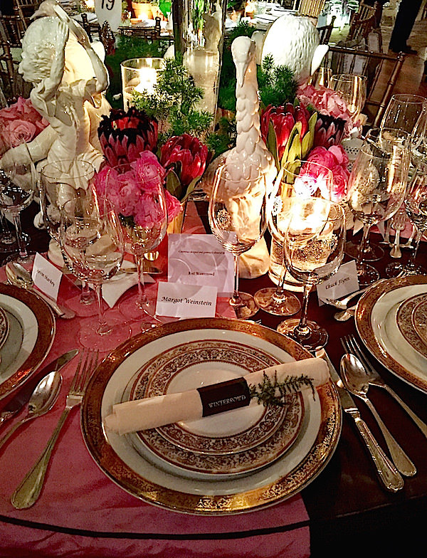 Rod Winterrowd 2016 Orchid Dinner table