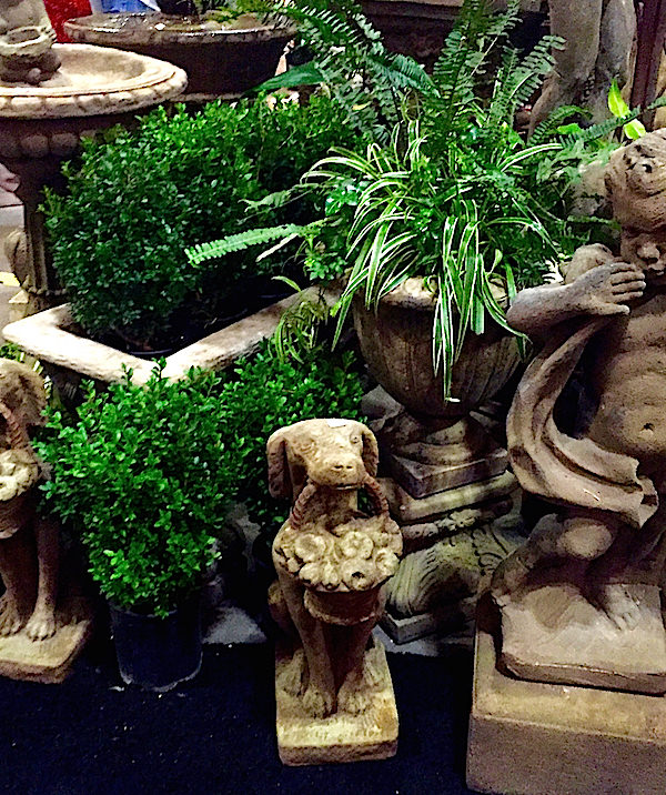 planters and gardening accessories at the Antiques & Garden Show of Nashville