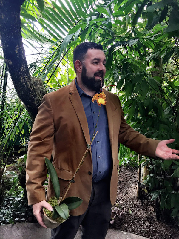 Marc Hachadourian, Curator of the NYBG orchid collection